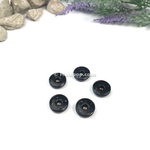 1.5 cm Çıt Çıt Siyah Renk 5′li - Thumbnail