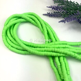 HOBİPOP - 1 Dizi Fimo Boncuk Canlı Yeşil