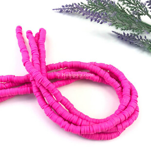 HOBİPOP - 1 Dizi Fimo Boncuk Fuşya