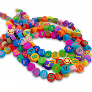 HOBİPOP - 1 Dizi Fimo Boncuk Harf HOBİPOP - 1 Dizi Fimo Boncuk Harf