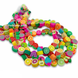 HOBİPOP - 1 Dizi Fimo Boncuk Karışık Meyve HOBİPOP - 1 Dizi Fimo Boncuk Karışık Meyve