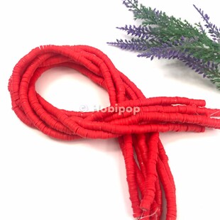 HOBİPOP - 1 Dizi Fimo Boncuk Kırmızı HOBİPOP - 1 Dizi Fimo Boncuk Kırmızı