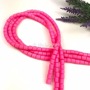 HOBİPOP - 1 Dizi Silindir Fimo Boncuk Fuşya HOBİPOP - 1 Dizi Silindir Fimo Boncuk Fuşya