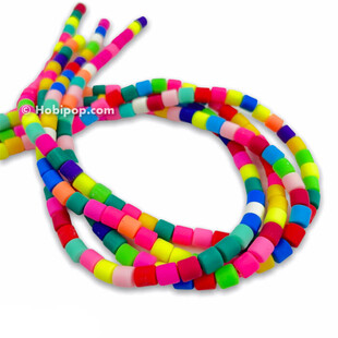 HOBİPOP - 1 Dizi Silindir Fimo Boncuk Renkli HOBİPOP - 1 Dizi Silindir Fimo Boncuk Renkli