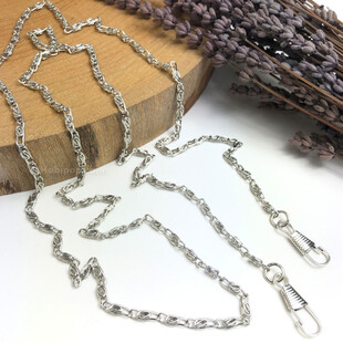 HOBİPOP - 120 cm İnce Çıtır Model Çanta Zinciri Gümüş Renk HOBİPOP - 120 cm İnce Çıtır Model Çanta Zinciri Gümüş Renk