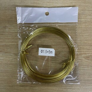 HOBİPOP - 1.5 MM Bakır Hobi Teli Altın Renk 5 Metre HOBİPOP - 1.5 MM Bakır Hobi Teli Altın Renk 5 Metre