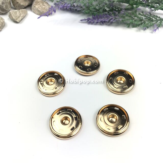 2.3 cm Çıt Çıt Gold Renk 5'li