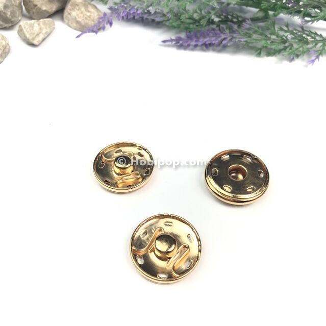 2.5 cm Çıt Çıt Gold Renk 3'lü