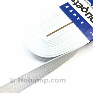 PUPPETS - 2 CM Paça ve Bel Lastiği Beyaz 10 Metrelik Top