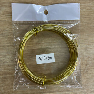 HOBİPOP - 2.0 MM Bakır Hobi Teli Altın Renk 5 Metre HOBİPOP - 2.0 MM Bakır Hobi Teli Altın Renk 5 Metre