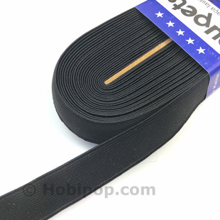 PUPPETS - 2.5 CM Paça ve Bel Lastiği Siyah 10 Metrelik Top