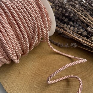 - 4 mm Kordon Halat İp Pudra  - 4 mm Kordon Halat İp Pudra