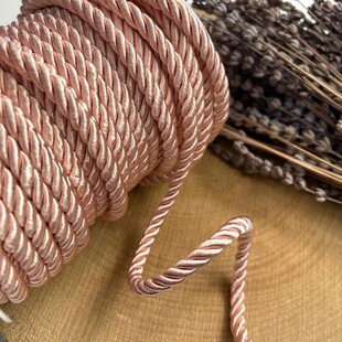 - 6 mm Kordon Halat İp Pudra  - 6 mm Kordon Halat İp Pudra