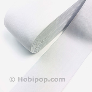 PUPPETS - 8 CM Paça ve Bel Lastiği Beyaz 1 Metre