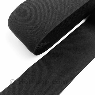 PUPPETS - 8 CM Paça ve Bel Lastiği Siyah 1 Metre