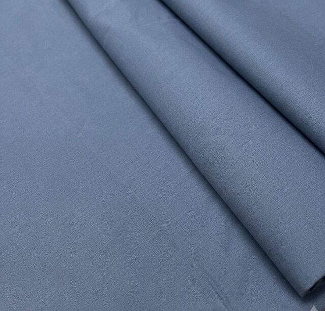 Açık Denim Polyesterli Poplin Pamuklu Kumaş 50x120 cm