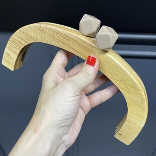 HOBİPOP - Ahşap Çanta Bursu Klipsi Oval Vizon Geometrik Topuzlu 25 Cm HOBİPOP - Ahşap Çanta Bursu Klipsi Oval Vizon Geometrik Topuzlu 25 Cm