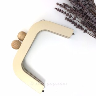 HOBİPOP - Ahşap Çanta Bursu Krem Boyalı HOBİPOP - Ahşap Çanta Bursu Krem Boyalı