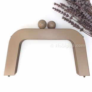 HOBİPOP - Ahşap Çanta Bursu Vizon Boyalı Büyük HOBİPOP - Ahşap Çanta Bursu Vizon Boyalı Büyük