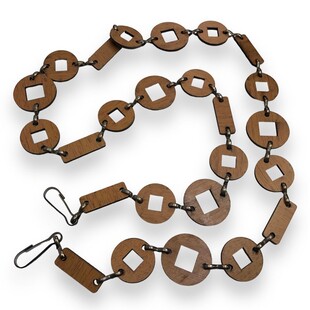 HOBİPOP - Ahşap Çanta Zinciri Model 21 HOBİPOP - Ahşap Çanta Zinciri Model 21