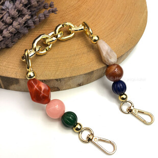 HOBİPOP - Akrilik Boncuklu Çanta Sapı Baharat Yolu HOBİPOP - Akrilik Boncuklu Çanta Sapı Baharat Yolu