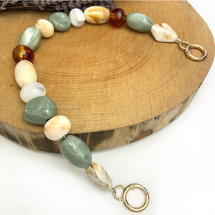 HOBİPOP - Akrilik Boncuklu Çanta Sapı Doğa HOBİPOP - Akrilik Boncuklu Çanta Sapı Doğa