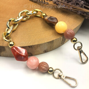 HOBİPOP - Akrilik Boncuklu Çanta Sapı Şeker