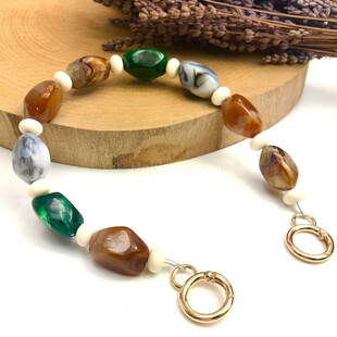 HOBİPOP - Akrilik Boncuklu Çanta Sapı Yeşil Orman HOBİPOP - Akrilik Boncuklu Çanta Sapı Yeşil Orman