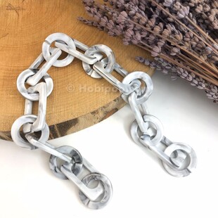 HOBİPOP - Akrilik Çanta Zinciri Grili HOBİPOP - Akrilik Çanta Zinciri Grili