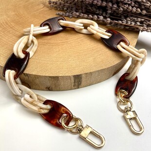 - Akrilik Zincir Çanta Askısı Kahve  - Akrilik Zincir Çanta Askısı Kahve