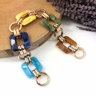 HOBİPOP - Akrilik Zincirli Çanta Sapı Kare