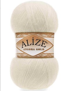 ALİZE - Alize Angora Gold Örgü İpi 01 Krem ALİZE - Alize Angora Gold Örgü İpi 01 Krem