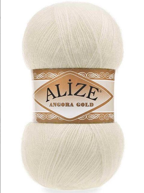 Alize Angora Gold Örgü İpi 01 Krem