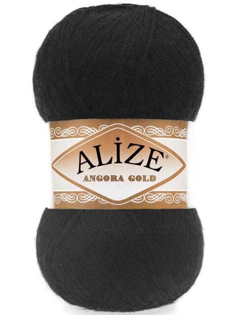 Alize Angora Gold Örgü İpi 60 Siyah