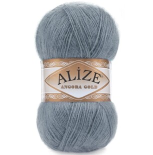 ALİZE - Alize Angora Gold Örgü İpi 87 Orta Gri ALİZE - Alize Angora Gold Örgü İpi 87 Orta Gri