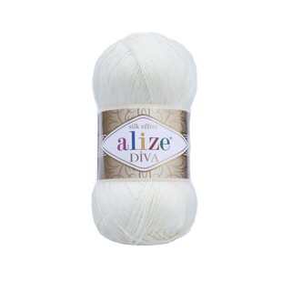 ALİZE - Alize Diva 1055 Şeker Beyazı ALİZE - Alize Diva 1055 Şeker Beyazı