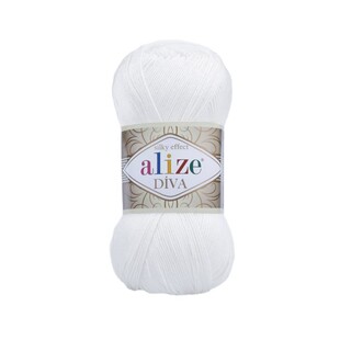 ALİZE - Alize Diva 55 Beyaz ALİZE - Alize Diva 55 Beyaz