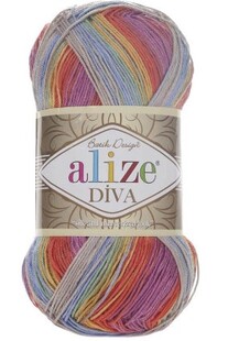 ALİZE - Alize Diva Batik El Örgü İpliği 3242 ALİZE - Alize Diva Batik El Örgü İpliği 3242