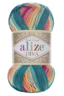 ALİZE - Alize Diva Batik El Örgü İpliği 4572 ALİZE - Alize Diva Batik El Örgü İpliği 4572