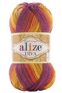 ALİZE - Alize Diva Batik El Örgü İpliği 8027 ALİZE - Alize Diva Batik El Örgü İpliği 8027