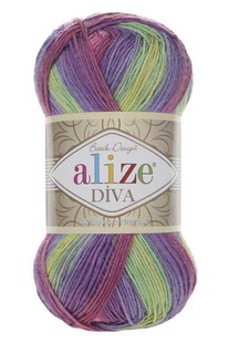 ALİZE - Alize Diva Batik El Örgü İpliği 3241 ALİZE - Alize Diva Batik El Örgü İpliği 3241
