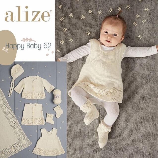 Alize Happy Baby Örgü İpi 62 Ekru