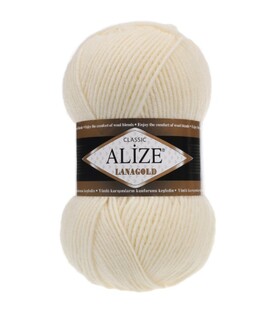 ALİZE - Alize Lana Gold 01 Krem ALİZE - Alize Lana Gold 01 Krem