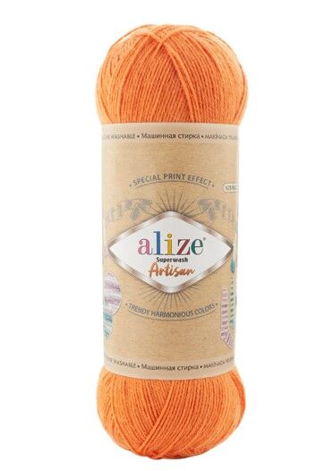 Alize Süperwash Artisan Örgü İpi 336 Mandalina