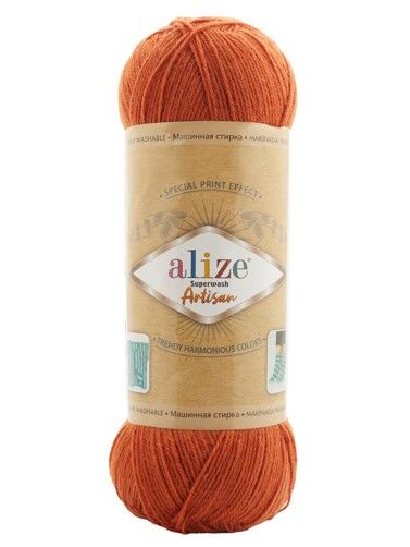 Alize Süperwash Artisan Örgü İpi 433 Tarçın