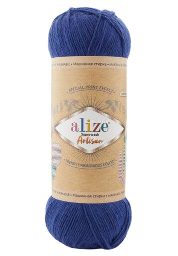 Alize Süperwash Artisan Örgü İpi 797 Gece Mavisi