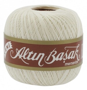 ALTINBAŞAK - Altınbaşak Klasik Dantel Ağ İpliği 26/6 Numara Krem