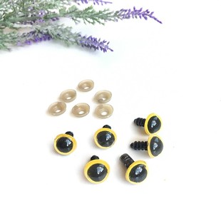 HOBİPOP - Amigurumi Vidalı Göz 1 Çift 12 mm Sarı HOBİPOP - Amigurumi Vidalı Göz 1 Çift 12 mm Sarı