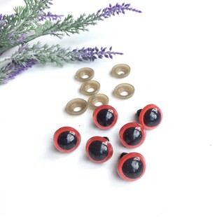 HOBİPOP - Amigurumi Vidalı Göz 1 Çift 15 mm Kırmızı HOBİPOP - Amigurumi Vidalı Göz 1 Çift 15 mm Kırmızı