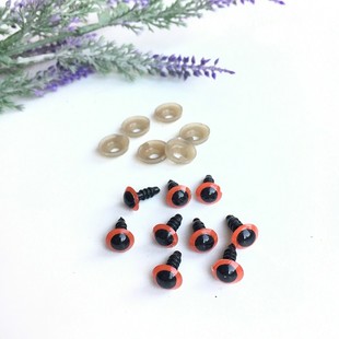 HOBİPOP - Amigurumi Vidalı Göz 1 Çift 8 mm Kırmızı HOBİPOP - Amigurumi Vidalı Göz 1 Çift 8 mm Kırmızı